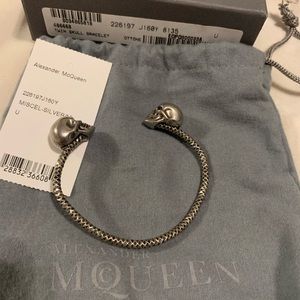 Alexander McQueen Twin Skull Bracelet